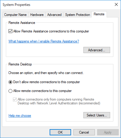 remote desktop can t find the computer